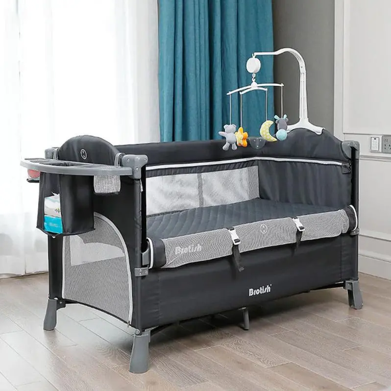 Premium Bedside Bassinet – Adjustable Height, Breathable Sleeper Crib for Newborns