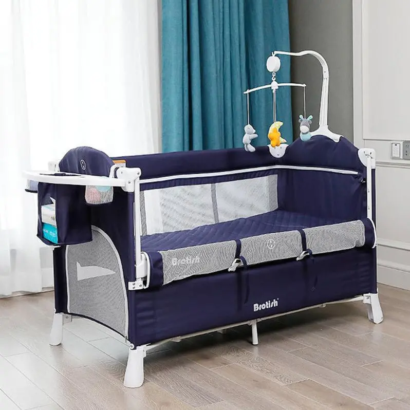 Premium Bedside Bassinet – Adjustable Height, Breathable Sleeper Crib for Newborns