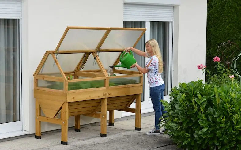Premium Elevated Raised Garden Bed – 70" x 24" x 29" Heavy-Duty Planter Box for Patios & Decks