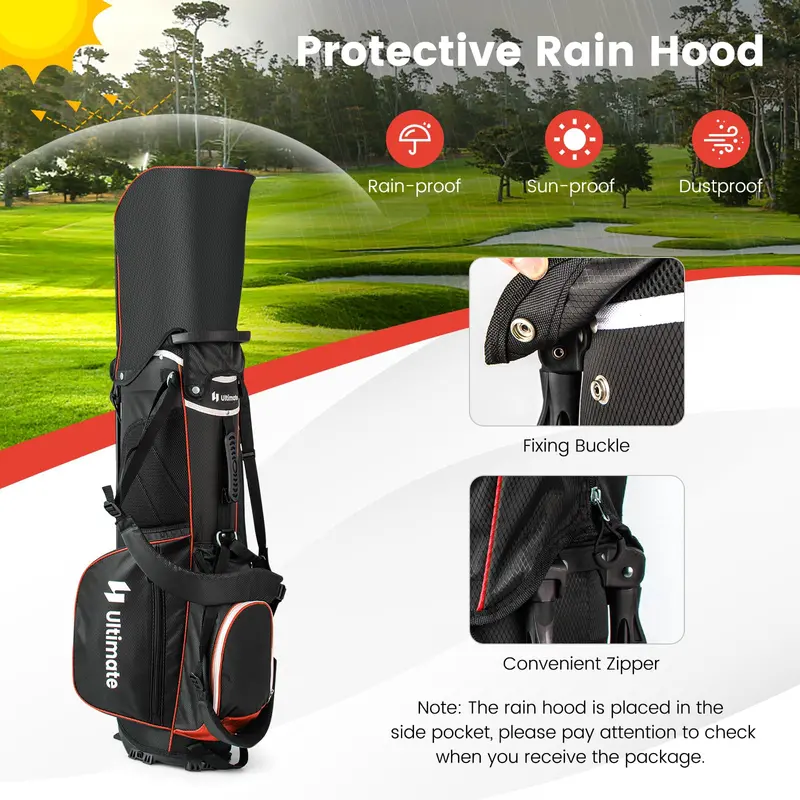 Premium Golf Stand Bag – 14-Way Top Divider with Sturdy Frame and Balanced Weight Distribution