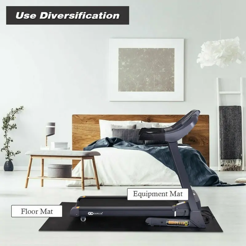 Premium Thick Treadmill Mat – 36" x 78" High-Density Waterproof PVC for Hardwood Floors