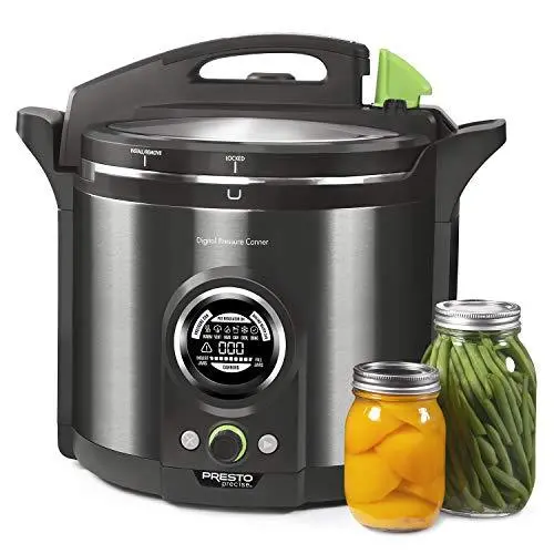 Presto 02144 Digital Pressure Canner – 12-Quart Stainless Steel with Smart Programming