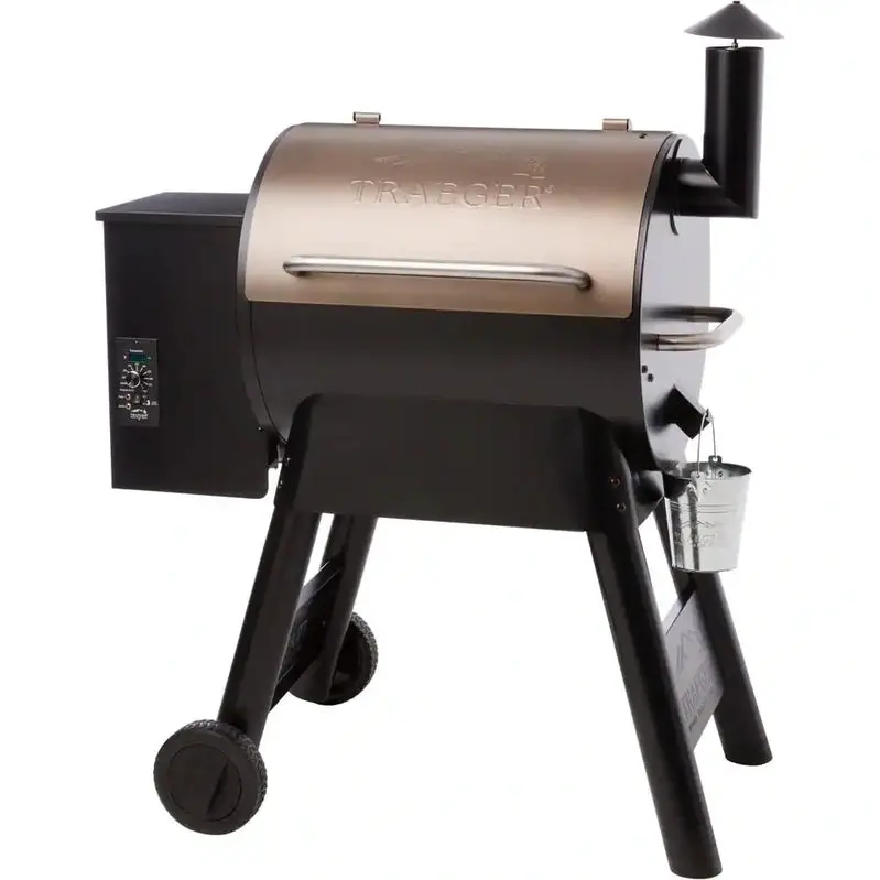 Pro Series 22-Inch Bronze Pellet Grill with Precision Temperature Control