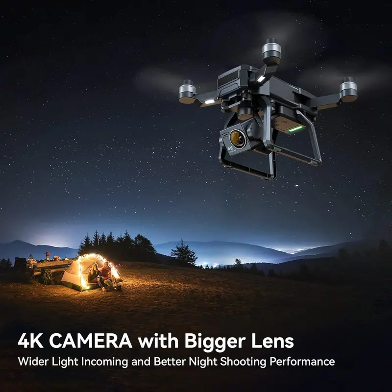 Professional 4K GPS Drone for Adults – 3-Axis Gimbal, 2-Mile Range, 75-Min Flight Time, Triple Battery Kit