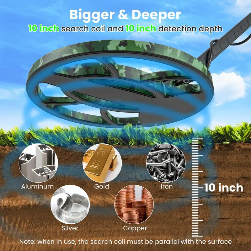 Professional-Grade Metal Detector for Adults – High Sensitivity Treasure Hunting Tool