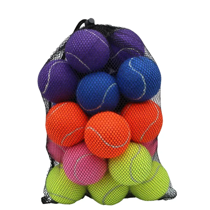 Professional-Grade Training Tennis Balls (20-Pack) – 2.58" Diameter with Mesh Carry Bag