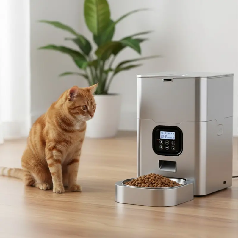Programmable Automatic Pet Feeder for Cats and Dogs