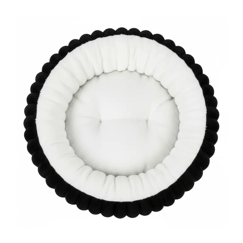 Programmable Heated Donut Pet Bed – Digital Timer & 3-Temp Control for Year-Round Use