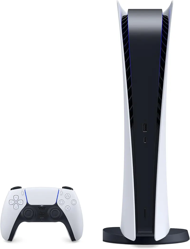 PS5 Digital Edition Bundle – Slim Console + DualSense Wireless Controller 2
