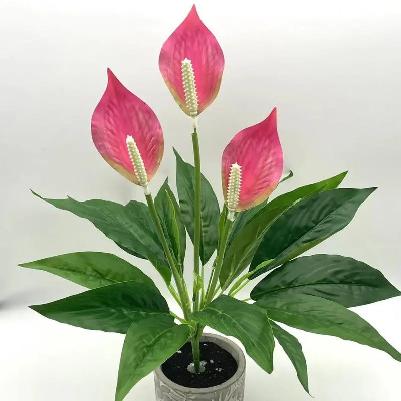 PVC Potted Artificial Plant – Low-Maintenance Desk or Shelf Accent, 50 cm