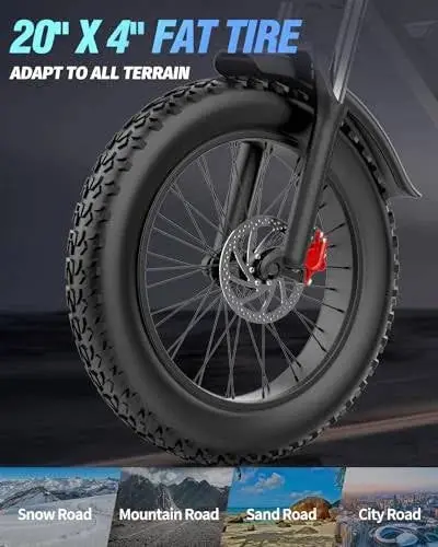 Q20PRO Dual-Motor Electric Bike — 2000W, 52V/40Ah Battery, High-Performance E-Bike