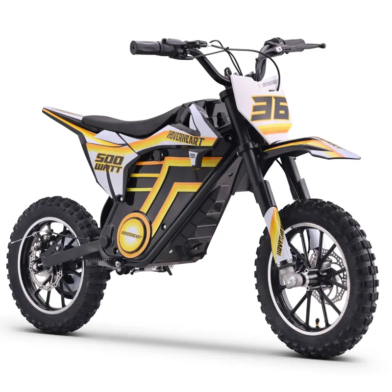 QEASET 500W Youth Electric Dirt Bike – Blue, Designed for Riders Ages 8 to 14
