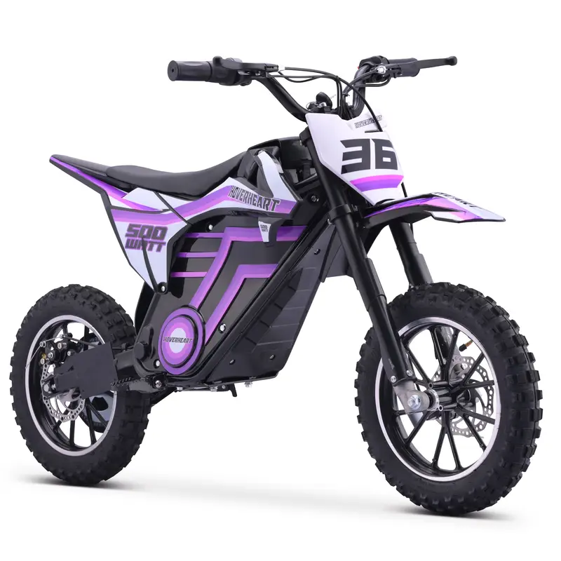 QEASET 500W Youth Electric Dirt Bike – Blue, Designed for Riders Ages 8 to 14