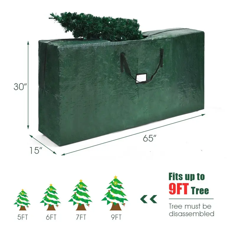 Quick-Assembly Pre-Lit Christmas Tree with Included Storage Carry Bag