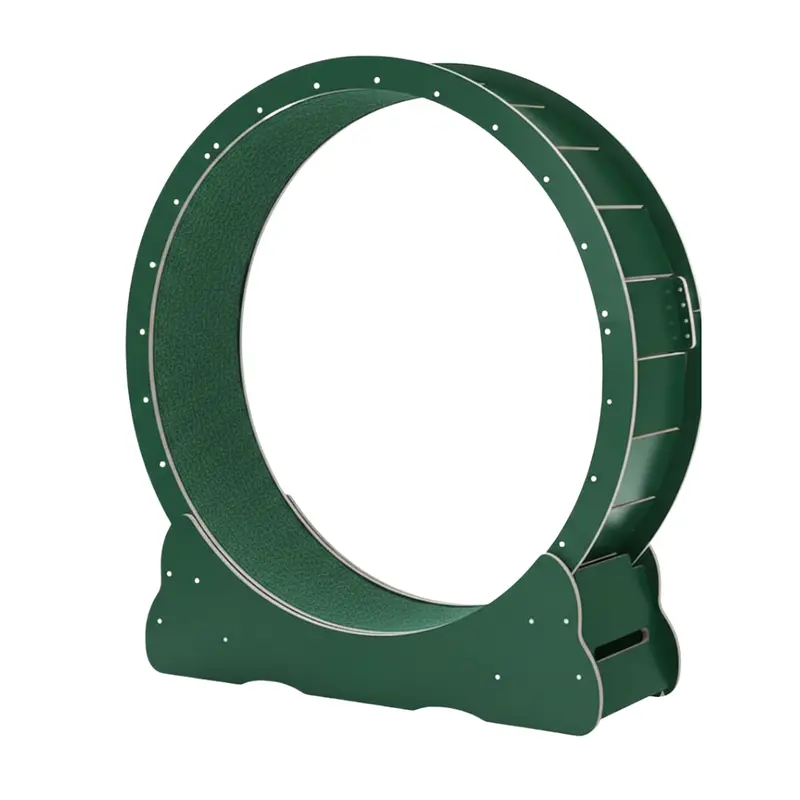 Quiet Indoor Cat Exercise Wheel – Stable Locking Base & Removable Carpeted Mat