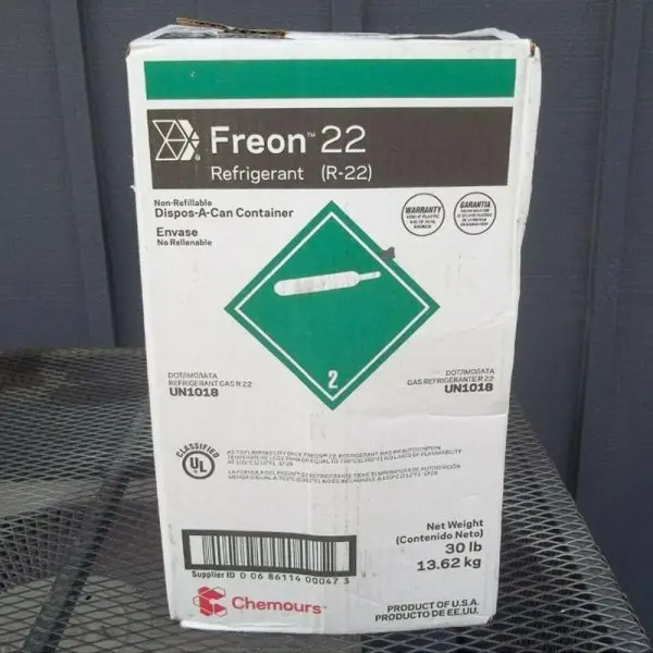 R-22 Refrigerant – 30-Pound New-in-Box Sealed Cylinder, HVAC and Refrigeration Grade