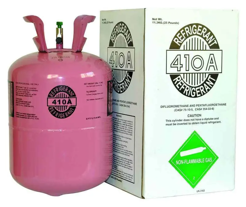 R-410A Refrigerant – 25-Pound Factory-Sealed Cylinder, HVAC Certified
