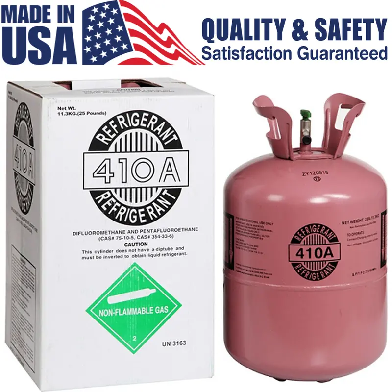 R-410A Refrigerant – 25-Pound Factory-Sealed Cylinder, HVAC Certified