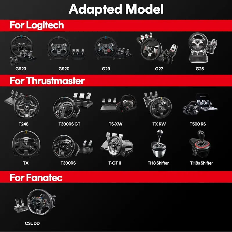 RACGTING Foldable Racing Simulator Cockpit Compatible with Logitech & Thrustmaster