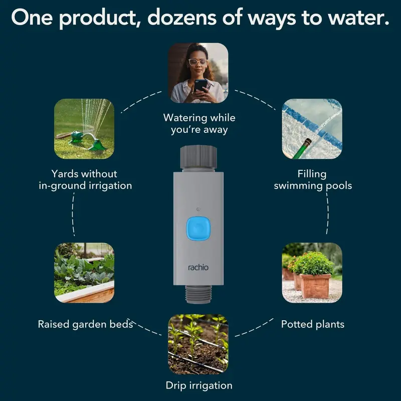 Rachio Smart WiFi Hose Timer – Weather-Aware Outdoor Irrigation Controller