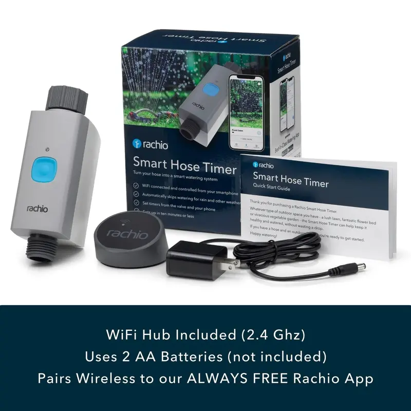 Rachio Smart WiFi Hose Timer – Weather-Aware Outdoor Irrigation Controller