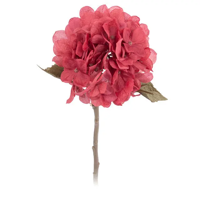 Realistic Autumn Hydrangea Stem – Lifelike Faux Floral Branch for Wedding & Interior Decor