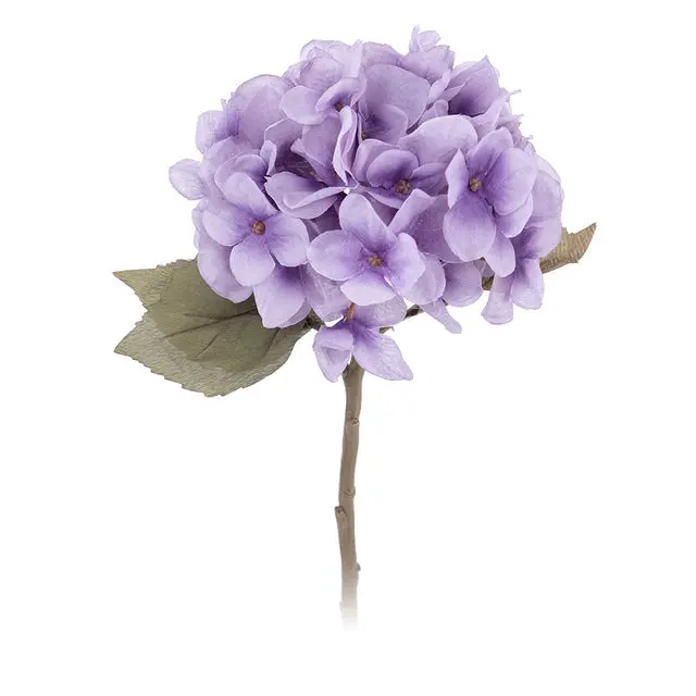 Realistic Autumn Hydrangea Stem – Lifelike Faux Floral Branch for Wedding & Interior Decor