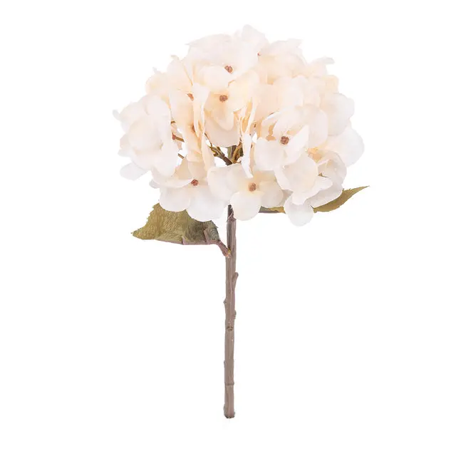 Realistic Autumn Hydrangea Stem – Lifelike Faux Floral Branch for Wedding & Interior Decor