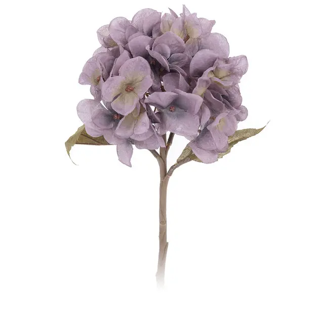 Realistic Autumn Hydrangea Stem – Lifelike Faux Floral Branch for Wedding & Interior Decor