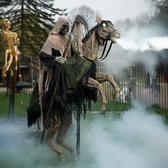 Reaper's Ride Animatronic Haunted House Prop with Motion Effects