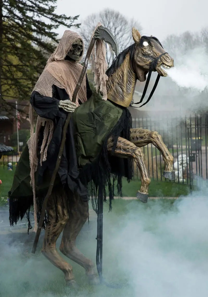 Reaper's Ride Animatronic Haunted House Prop with Motion Effects