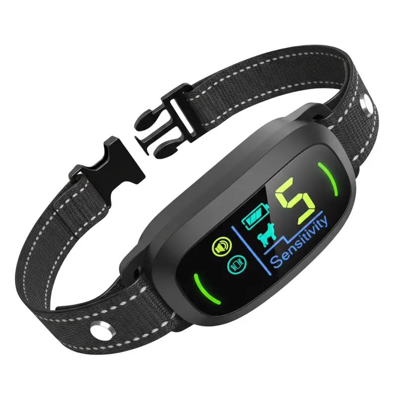 Rechargeable Bark Collar for Dogs – Beep + Vibration Feedback, 5 Sensitivity Tiers 2