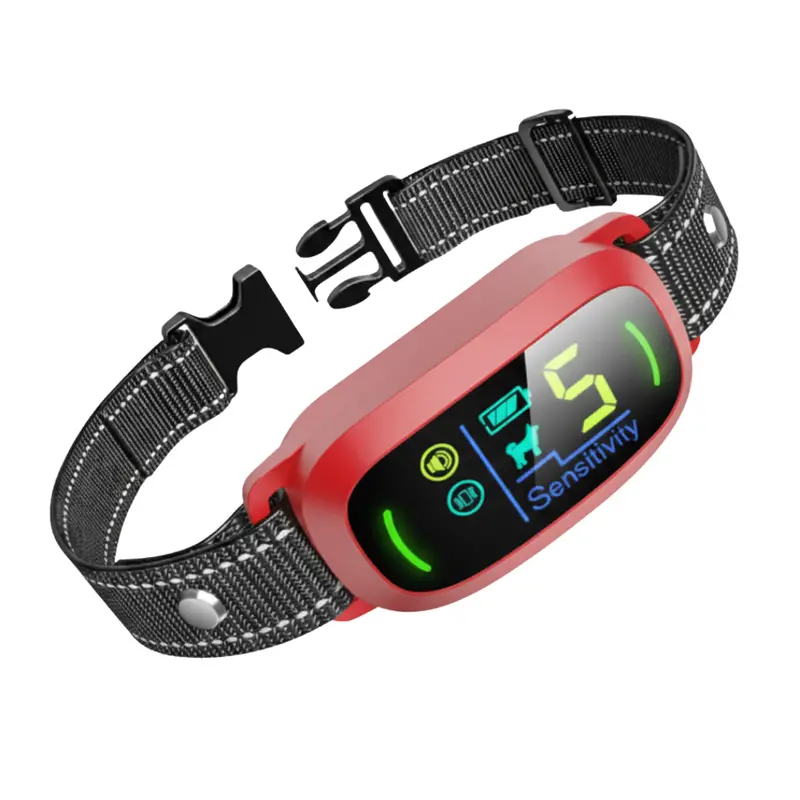 Rechargeable Bark Collar for Dogs – Beep + Vibration Feedback, 5 Sensitivity Tiers