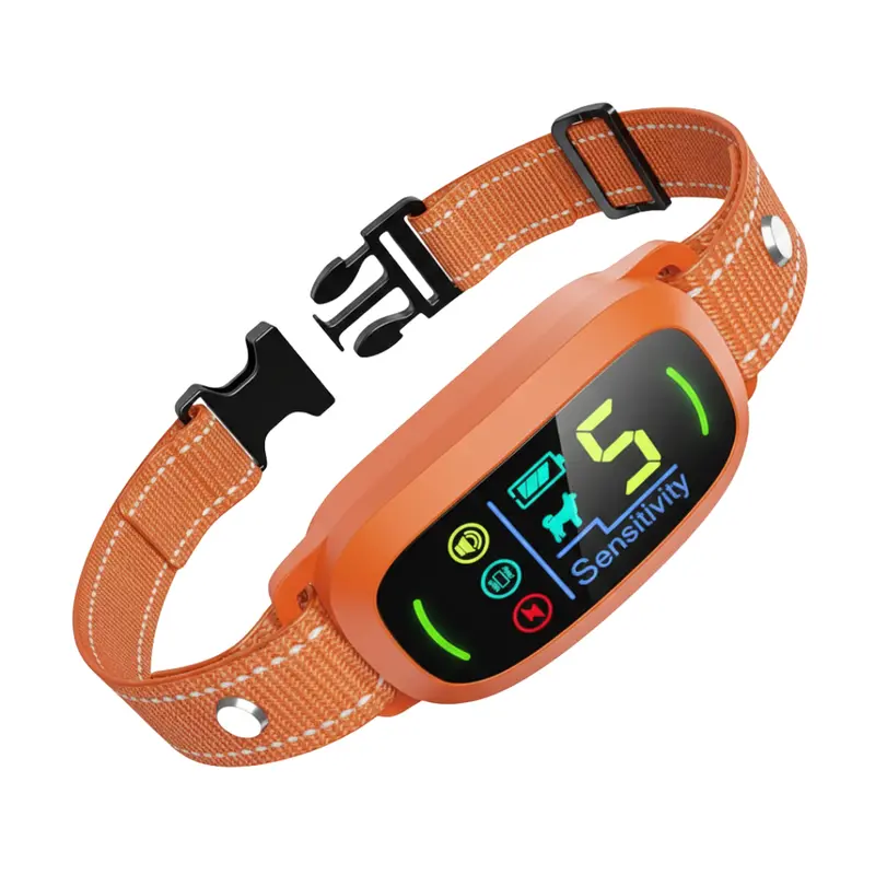 Rechargeable Bark Collar for Dogs – Beep + Vibration Feedback, 5 Sensitivity Tiers