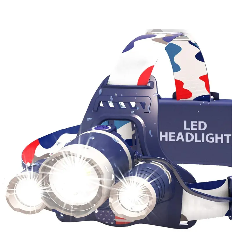 Rechargeable LED Headlamp with Adjustable Focus Beam, Red Night Mode & USB-C Charging 2