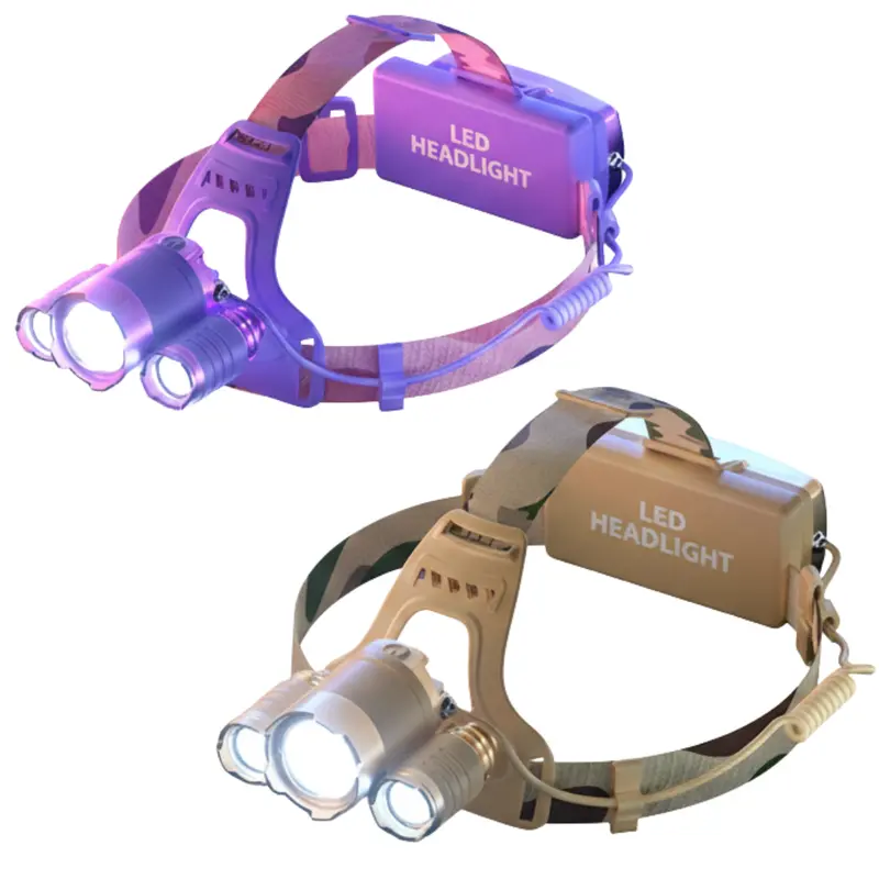 Rechargeable LED Headlamp with Adjustable Focus Beam, Red Night Mode & USB-C Charging