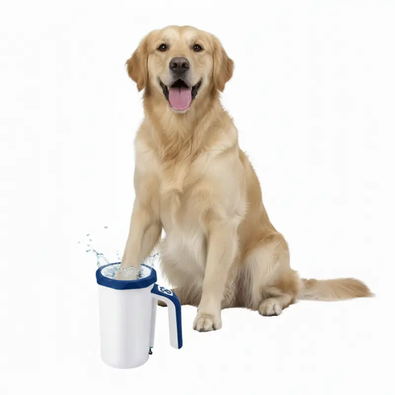 Rechargeable Paw Cleaner with Rotating Silicone Brush