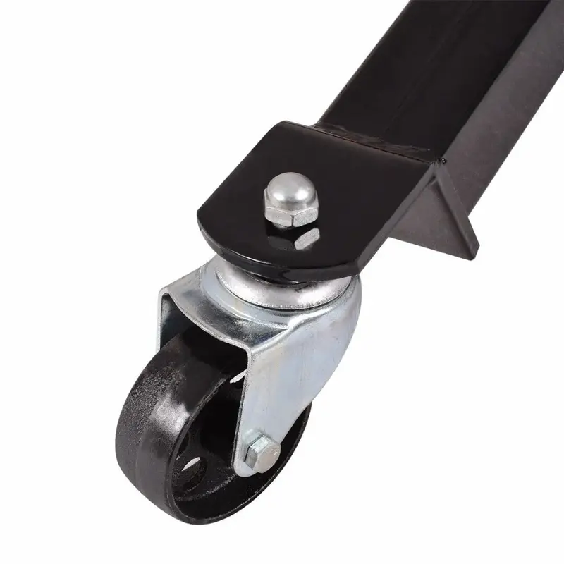 Red 1660-lb Hydraulic Transmission Jack – Vertical Lift with 360° Rotating Wheels and 33"–70" Height Range