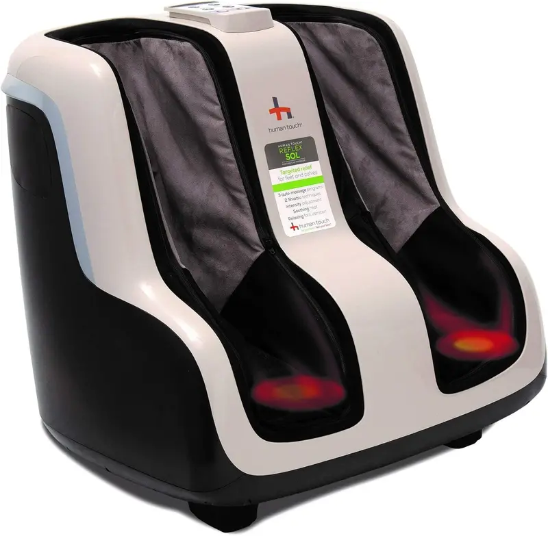 Reflex SOL Foot & Calf Massager – Heated Shiatsu Therapy with Adjustable Compression (Up to Size 12)