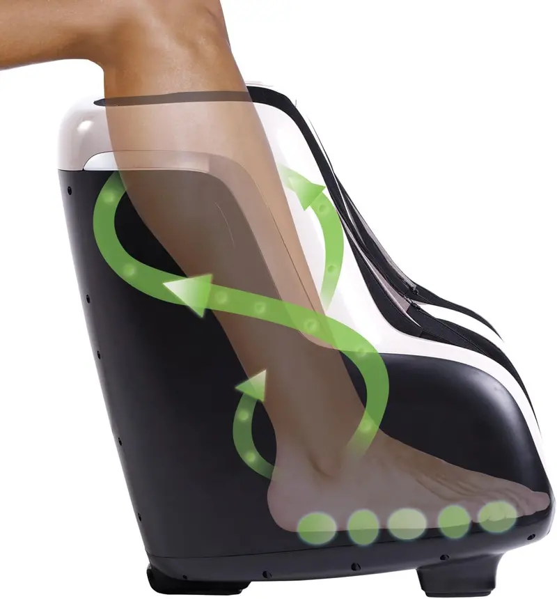 Reflex SOL Foot & Calf Massager – Heated Shiatsu Therapy with Adjustable Compression (Up to Size 12)