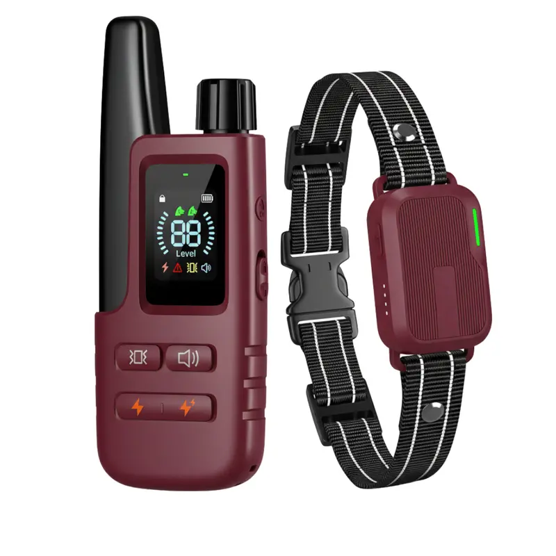Remote-Controlled Dog Training Collar – Customizable Fit & Progressive Correction Levels