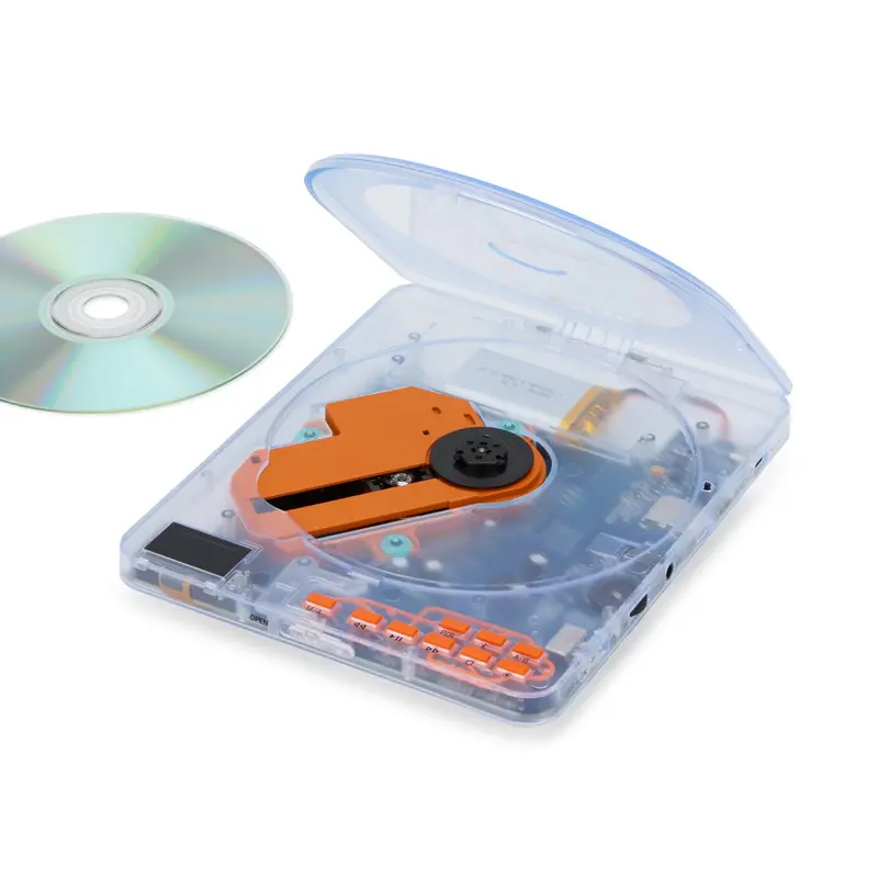 Retradisc Portable CD Player with Bluetooth Streaming and Rechargeable Battery