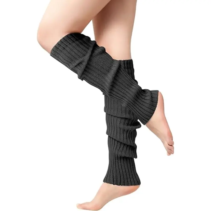 Retro Knit Leg Warmers for Women – 80s-Inspired Dance, Yoga & Fashion Accessory