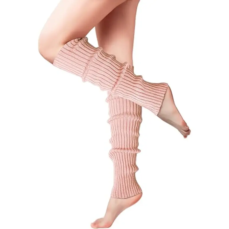 Retro Knit Leg Warmers for Women – 80s-Inspired Dance, Yoga & Fashion Accessory
