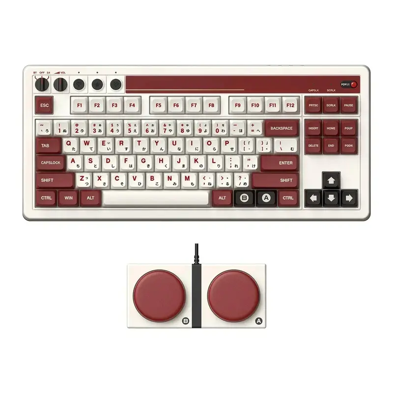 Retro Mechanical Keyboard – Multi-Mode Connectivity (Bluetooth/2.4G/USB-C)