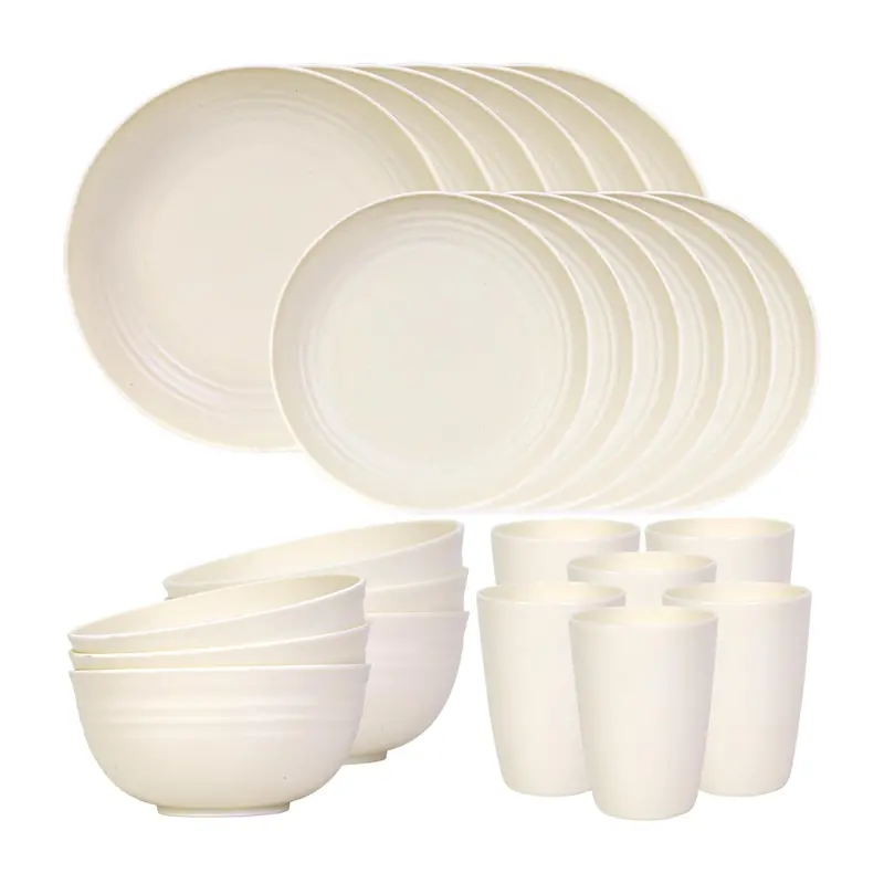 Reusable BPA-Free Plastic Plates & Bowls Set – Ideal for Camping and Everyday Use 3