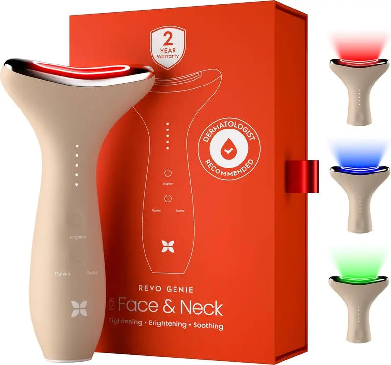 REVO Genie LED Facial Lift Device with Thermotherapy & Vibrational Massage