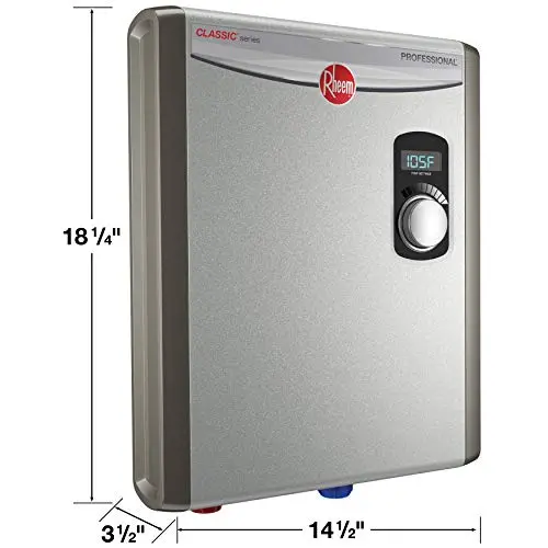 Rheem 18kW Tankless Electric Water Heater – Compact, Energy-Efficient On-Demand Heating (240V)