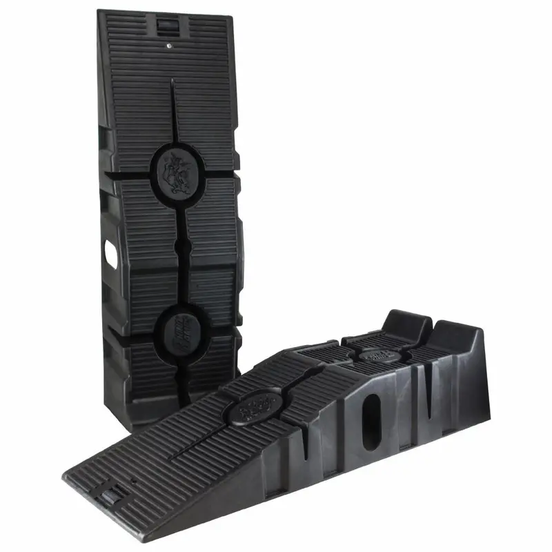 RhinoGear RhinoRamps Vehicle Ramps – Pair, 12,000-Pound GVW Capacity, Low-Profile Design