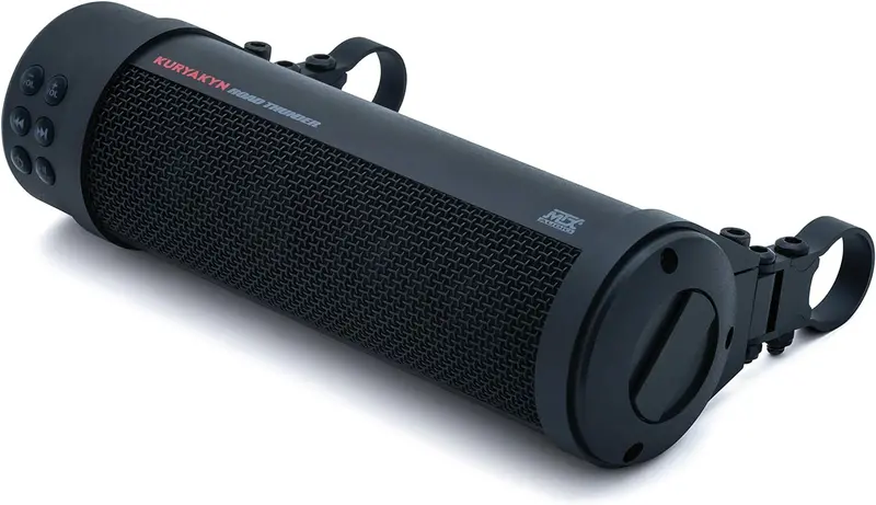Road Thunder Waterproof Bluetooth Sound Bar – 300W Motorcycle Handlebar Speaker in Satin Black